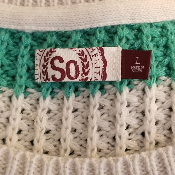 So | Striped Knit Sweater  NWOT - Picture 7 of 7